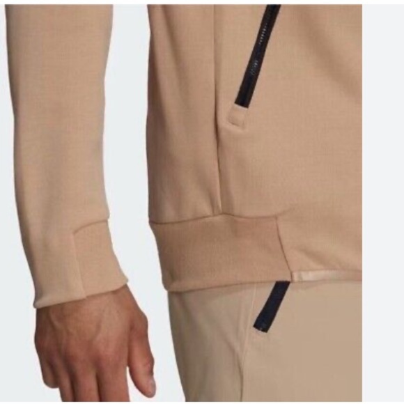 Adidas HK4498 4CMTE Track Zip Top Light Windbreaker Jacket Magic Tan (M - Picture 6 of 11